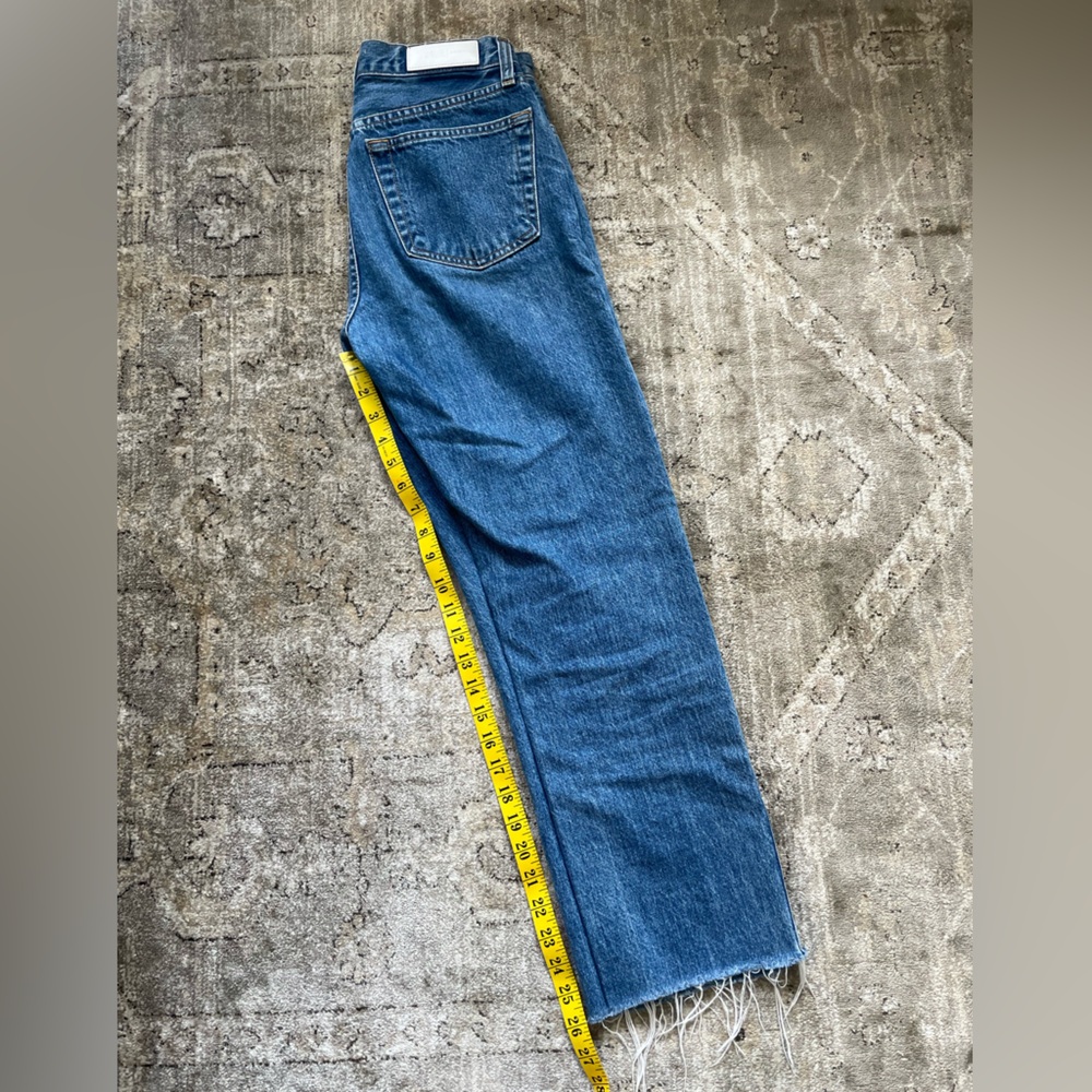 Re/Done High Rise Stove Pipe Jeans